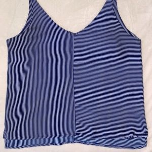 BP NORDSTROM Blue & White Striped Strappy Tank